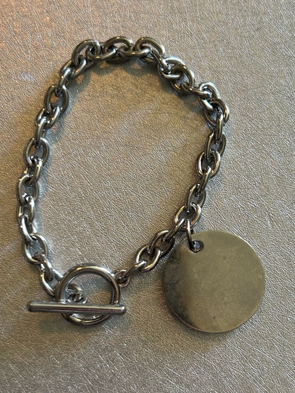 Silver Designer Inspired Toggle Bracelet - Picture 4 of 7
